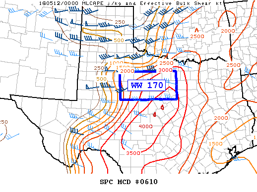 Mesoscale Discussion 610