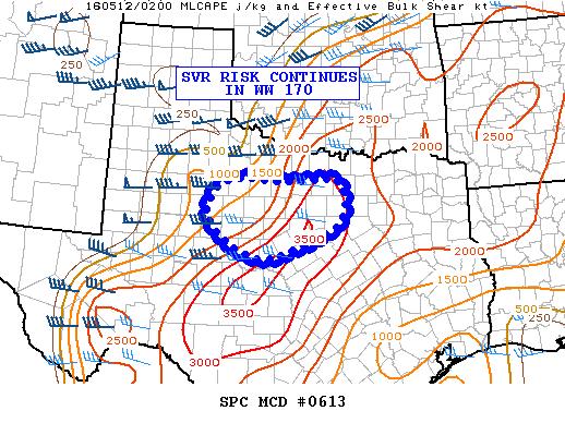 Mesoscale Discussion 613