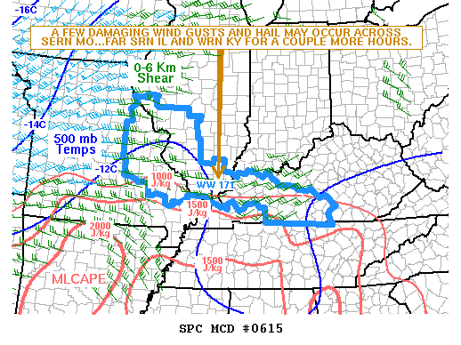 Mesoscale Discussion 615