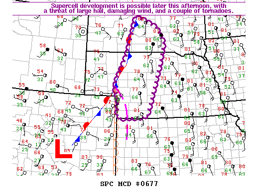 Mesoscale Discussion 677