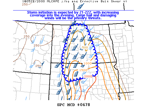 Mesoscale Discussion 678