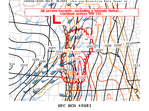 Mesoscale Discussion 681