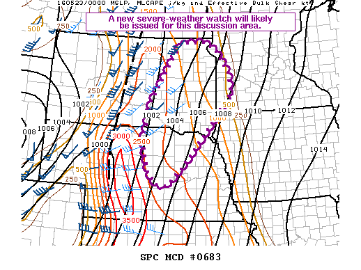 Mesoscale Discussion 683