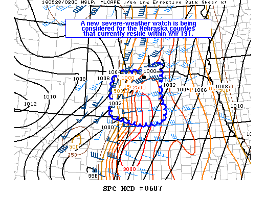 Mesoscale Discussion 687