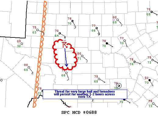 Mesoscale Discussion 688