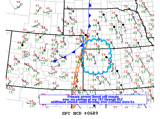 Mesoscale Discussion 689