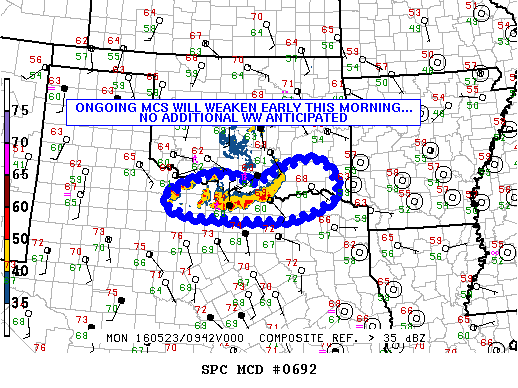 Mesoscale Discussion 692