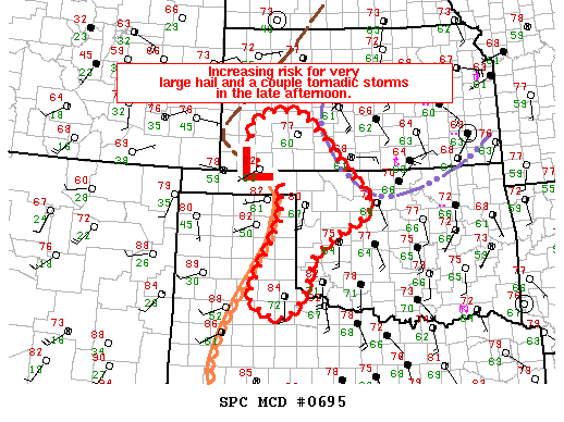 Mesoscale Discussion 695