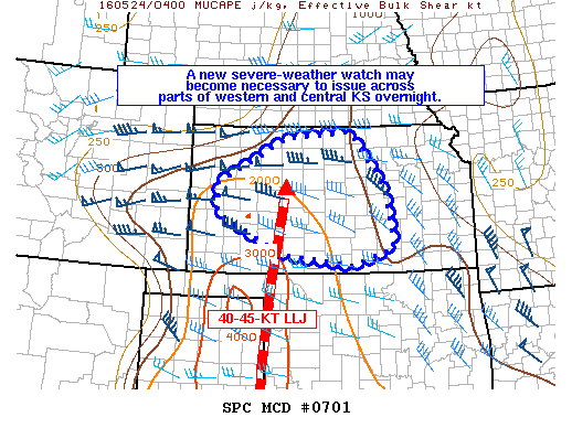 Mesoscale Discussion 701