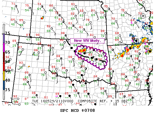 Mesoscale Discussion 708