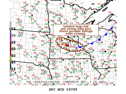 Mesoscale Discussion 709