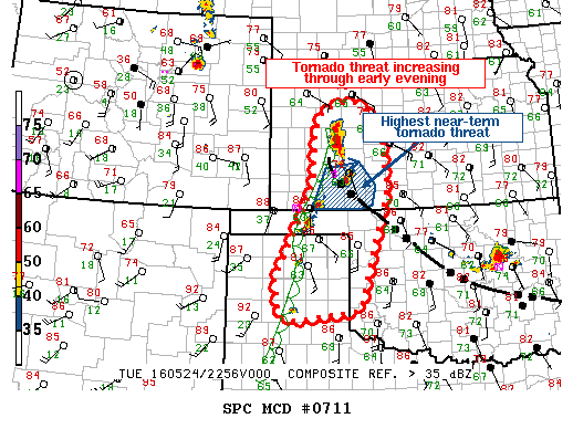 Mesoscale Discussion 711