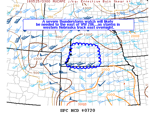 Mesoscale Discussion 720