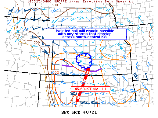 Mesoscale Discussion 721