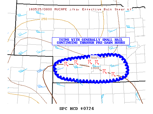 Mesoscale Discussion 724