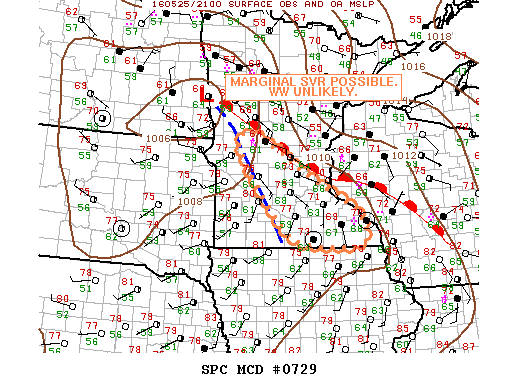Mesoscale Discussion 729
