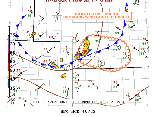 Mesoscale Discussion 732