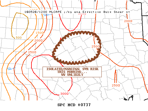 Mesoscale Discussion 737