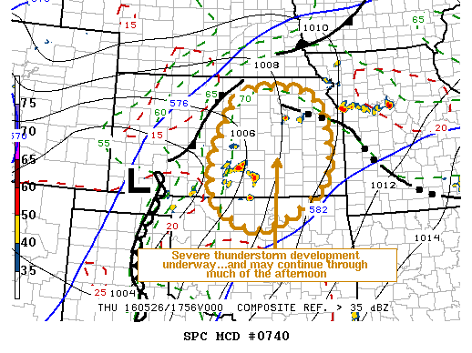 Mesoscale Discussion 740