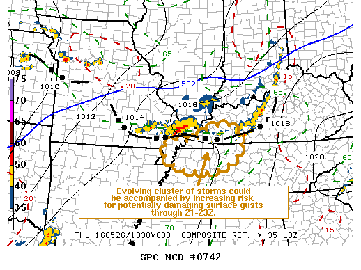 Mesoscale Discussion 742