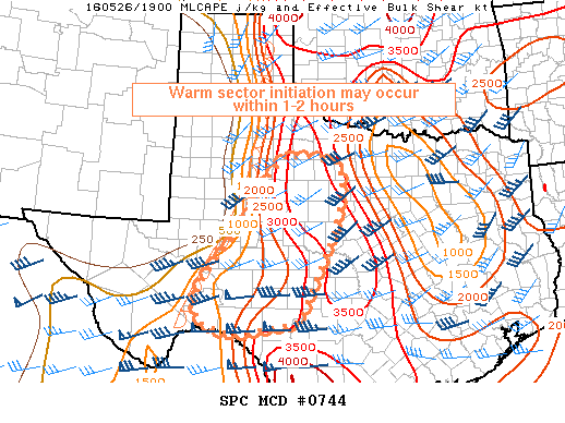 Mesoscale Discussion 744