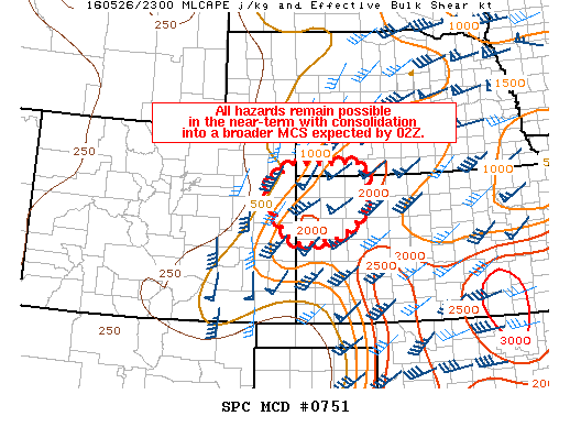Mesoscale Discussion 751