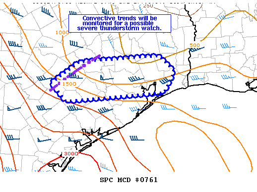 Mesoscale Discussion 761
