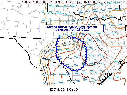 Mesoscale Discussion 770