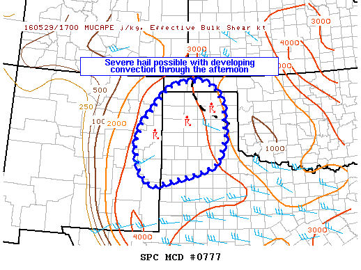 Mesoscale Discussion 777