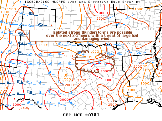 Mesoscale Discussion 781