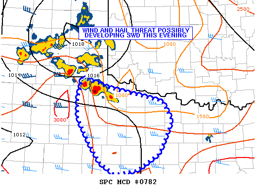 Mesoscale Discussion 782