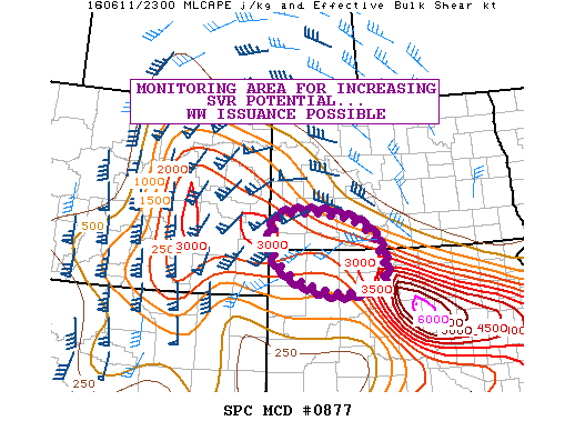Mesoscale Discussion 877