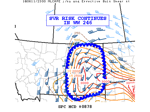 Mesoscale Discussion 878