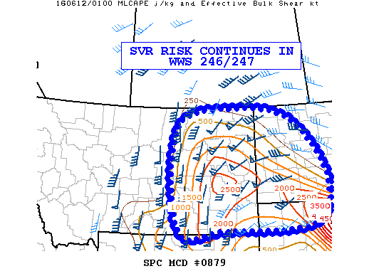 Mesoscale Discussion 879