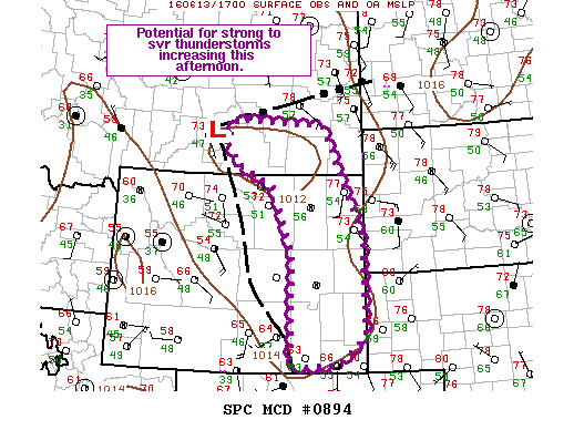 Mesoscale Discussion 894