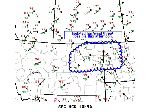 Mesoscale Discussion 895