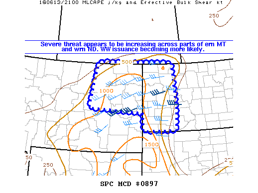 Mesoscale Discussion 897