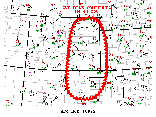 Mesoscale Discussion 899
