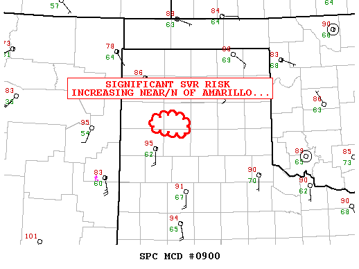 Mesoscale Discussion 900