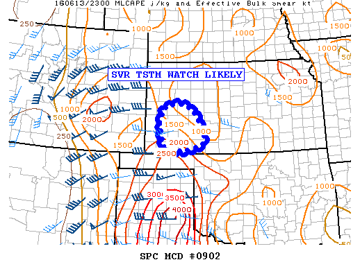 Mesoscale Discussion 902