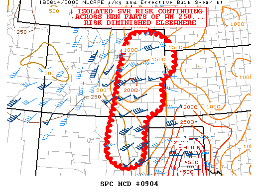 Mesoscale Discussion 904