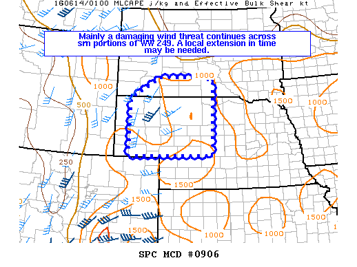 Mesoscale Discussion 906