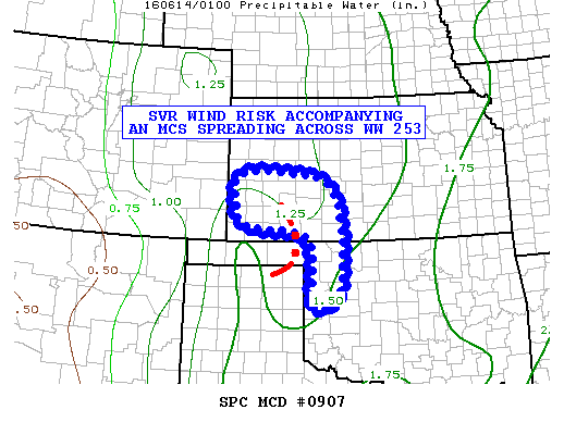 Mesoscale Discussion 907