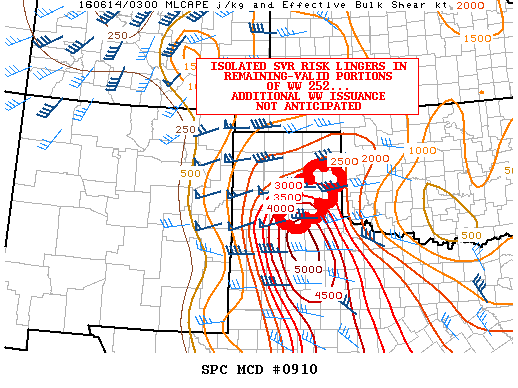Mesoscale Discussion 910