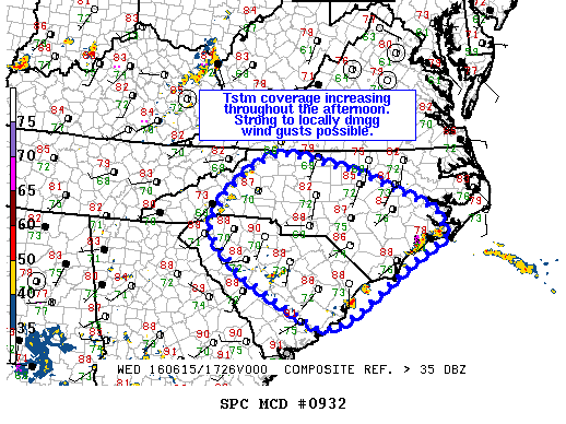 Mesoscale Discussion 932
