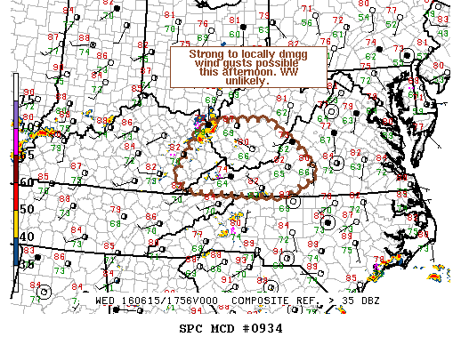 Mesoscale Discussion 934