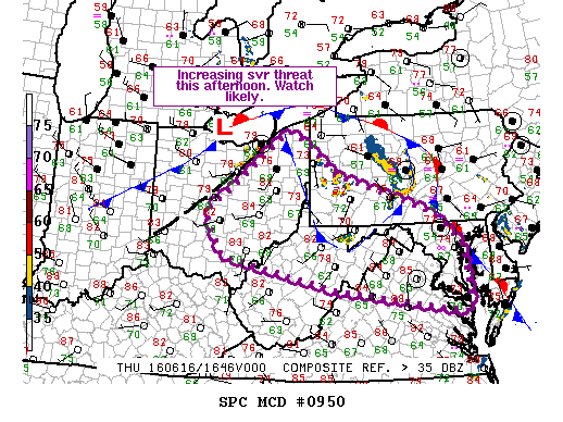 Mesoscale Discussion 950