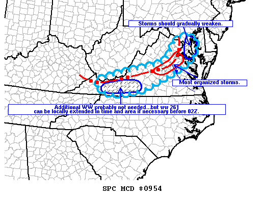 Mesoscale Discussion 954