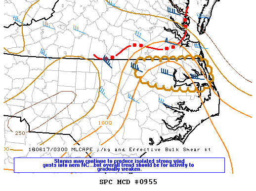 Mesoscale Discussion 955