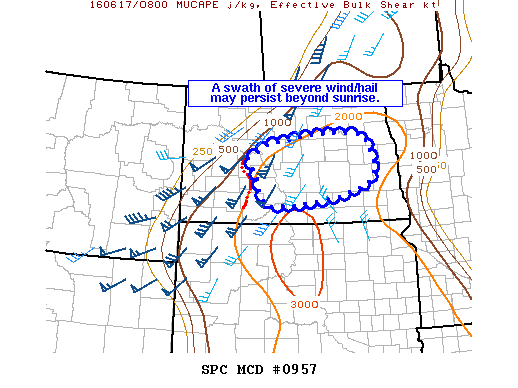Mesoscale Discussion 957